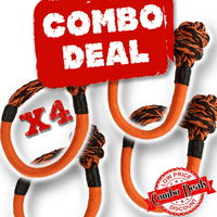 Carbon Offroad 4 X Monkey Fist 13T Soft Shackle Combo Deal CW-COMBO-MFSS-X4