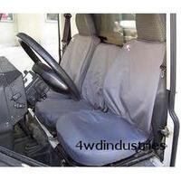 Seat Covers Set 3 Front GREY Waterproof Britpart for Land Rover Defender to 2007 DA2815GREY