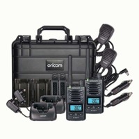 Oricom Waterproof IP67 Portable 5W UHF CB Radio Tradies Twin Pack - BLACK DTXTP600