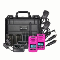 Oricom Waterproof IP67 Portable 5W UHF CB Radio Tradies Twin Pack - PINK DTXTP600PNK