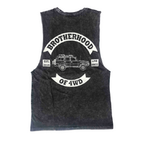 Free 24 7 Brotherhood of 4WD Club Patch Tank | S Moss Green FRE002