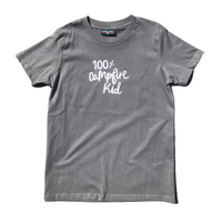 Free 24 7 100% Campfire Kid Childrens T-Shirt | Size 10 Charcoal FRE003