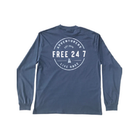 Free 24 7 Adventurers Mens Long Sleeve T-Shirt | 2XL Black FRE008