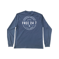 Free 24 7 Adventurers Mens Long Sleeve T-Shirt | L Black FRE008