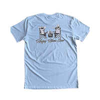 Free 24 7 Happy Hour Crew Mens T-Shirt | 2XL Navy FRE018