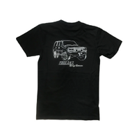 Free 24 7 Heritage Collection 80 Series Mens T-Shirt | L Black FRE031