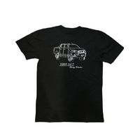 Free 24 7 Heritage Collection Hi Lux Mens T-Shirt | L Black FRE032