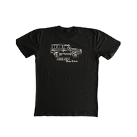 Free 24 7 Heritage Collection Troopy Mens T-Shirt | L Black FRE033