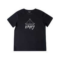 Free 24 7 This Makes Me Happy Women's T-Shirt | S Navy FRE040