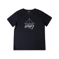 Free 24 7 This Makes Me Happy Women's T-Shirt | XL Navy FRE040