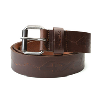 Free 24 7 Old Telegraph Genuine Leather Belt | Size 34 Cigar FRE041