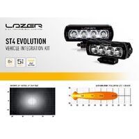 Lazer Lamps Land Rover Discovery 5 Grille Mount Kit (includes: 2x ST4 Evo, 1x Grille Mount Brackets, 1x 2L-LP-120) GK-DISCO5-01K