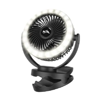 KickAss Portable Clip Fan with LED Light KA5VCFLED