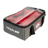 KickAss Canvas Clear Top Storage Bag with Soft Padded Lining - 42x25x15cm KACANVAS-42-S