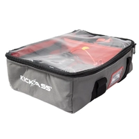 KickAss Canvas Clear Top Storage Bag with Soft Padded Lining - 45x32x15cm KACANVAS-45-S