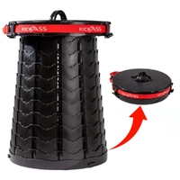 KickAss Large Portable Outdoor Pop Up Stool/Bin with Lid KAFTLRGSTOOL1