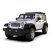 Front Runner Jeep Wrangler JK 4 Door (2007-2018) Extreme Slimline II 1/2 Roof Rack Kit KRJW004T