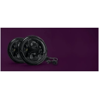 STEDI 7 Inch Carbon Black LED Headlight Pair for LandCruiser LEDMOTO-CARBON-7-PAIR-LC