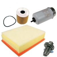 Aftermarket Filter Service Kit + Sump Plug suits Land Rover Defender Puma 2.4/2.2 LFK04-AFTERMARKET