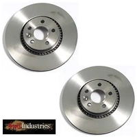 OEM Front Brake Discs Pair for Land Rover Freelander 2 3.2l Petrol LR000470 