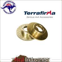 TERRAFIRMA CDG Brake Rotors Front Solid for LR Discov 1 Defender RRC LR017951