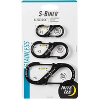 Nite Ize S-Biner® Slidelock® Stainless Steel Combo 3 Pack Black 
