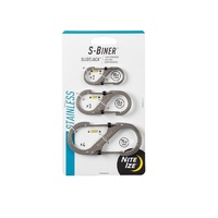 Nite Ize S-Biner® Slidelock® Stainless Steel Combo 3 Pack Stainless 