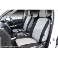 MSA 4X4 Premium Canvas Seat Covers for MITSUBISHI TRITON MQ GLX Single Cab 03/16 10/18