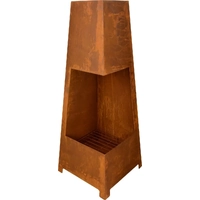 Tardis Square Rustic Fireplace 38X38X100Cm Wildtrak OL1028