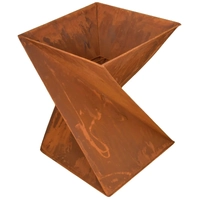 Rustic Helix Fireplace 38X38X50Cm Wildtrak OL1036