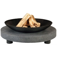 Fire Pit Granito Stone Base Dia.70X13.2Cm W/Bowl 59X12Cm Wildtrak OL1043