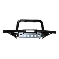BUMPER WITH A BAR (winch compatible) for LAND ROVER DEFENDER AIR CON - BLACK RE5B805