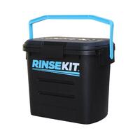 RinseKit 8L Portable Shower w/ Pressurised Hose Kit Camping Bike Surf Motocross