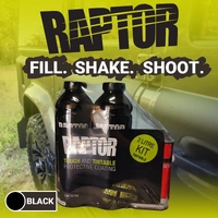 U-POL BLACK RAPTOR Tough Protective Coating Bed Liner Coating 2L Kit RLBS2