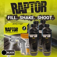 U-POL BLACK RAPTOR Bed Liner Tough Protective Coating 4L Kit + SPRAY GUN RLBS4KIT