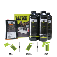 U-POL White RAPTOR Bed Liner Tough Protective Coating 4L 2 Pack RLWS4