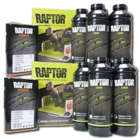 U-POL Raptor Liner 4x4/Vehicle Paint Kit 8L White RLWS8