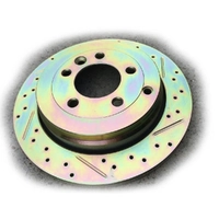 Rear Brake Rotors Cross Drilled for Land Rover Discov 3 4 RRS Sport TDV6 SDB000636CD