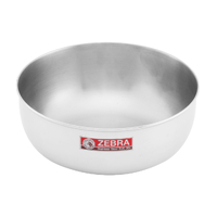 Zebra Stainless Steelware Round Bowl - 18Cm Dia. 1.6L SUP111018