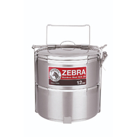 Zebra Stainless Steelware 2 Tier Food Carrier  -12Cm Dia. SUP150122