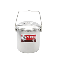 Zebra Stainless Steelware Loop Handle Pot - 12Cm Dia. 1.4L SUP151612