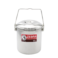 Zebra Stainless Steelware Loop Handle Pot - 14Cm Dia. 2.0L SUP151614