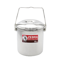 Zebra Stainless Steelware Loop Handle Pot - 16Cm Dia. 3.0L SUP151616