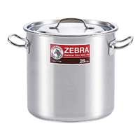 Zebra Stainless Steelware Stock Pot - 28Cm Dia. 17.2L  SUP171228