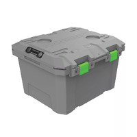 TRED 50-40 Storage Box 65L - Mid - Grey With Green T54SBMG