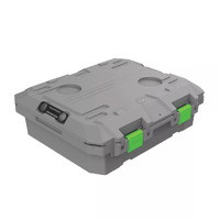 TRED 50-40 Storage Box 25L - Shallow - Grey With Green T54SBSG