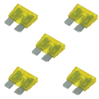 THUNDER 5x Standard Blade Fuse 20A Yellow TDR05005