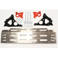 Terrafirma Skeleton Steering Guard Silver Land Rover Defender 83-16 6mm Alloy TF0016 