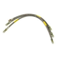 Brake Hoses Stainless Steel Braided +50mm for Land Rover Defender 90 1990-99 TF600L