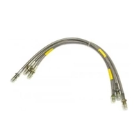 Terrafirma Brake Hoses Stainless +50mm NO ABS for Land Rover Defender 1999-04 TF601L/TF641GD